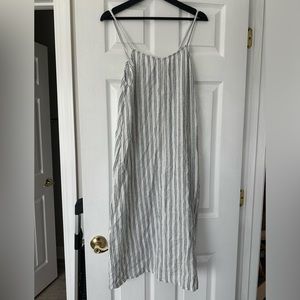 Linen Striped Dress